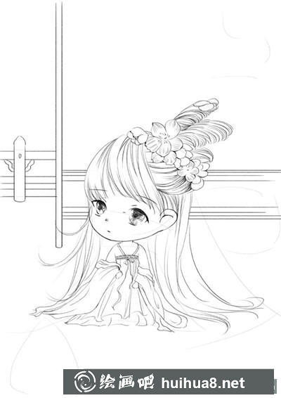 人物彩鉛