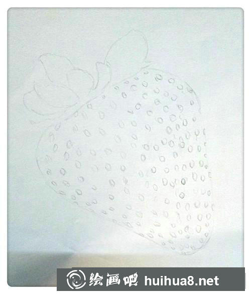 草莓鋼筆畫