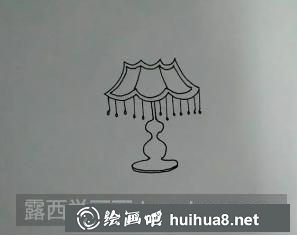 臺(tái)燈兒童畫(huà)