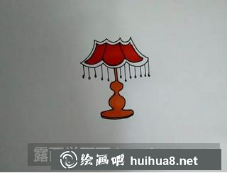 臺(tái)燈兒童畫(huà)
