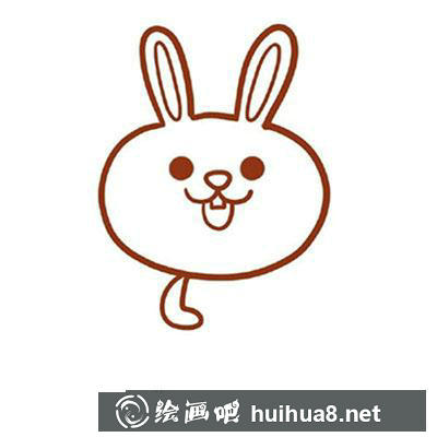 兒童畫教程：怎么繪制拿蘿卜的小兔子