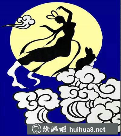 兒童畫(huà)教程：怎么繪制嫦娥奔月