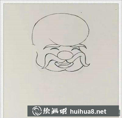 兒童畫(huà)教程：怎么繪制壽星老