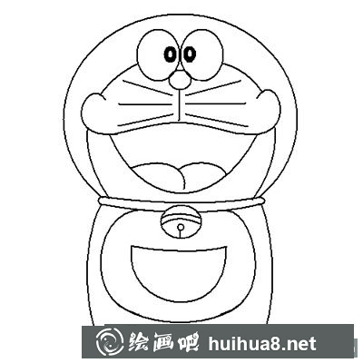 兒童畫教程：怎么繪制哆啦A夢