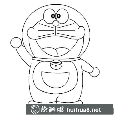 兒童畫教程：怎么繪制哆啦A夢