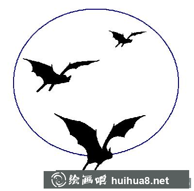 兒童畫(huà)教程：怎么繪制蝙蝠
