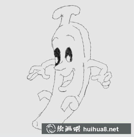 卡通香蕉畫法