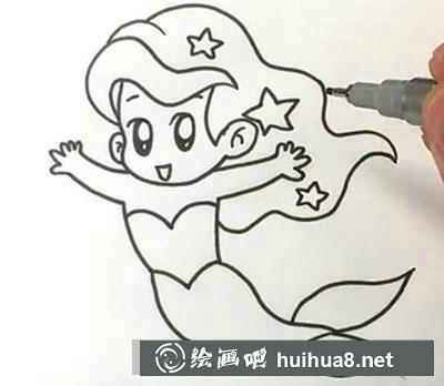 兒童畫(huà)教程：教你怎么繪制美人魚(yú)
