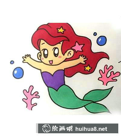 兒童畫(huà)教程：教你怎么繪制美人魚(yú)
