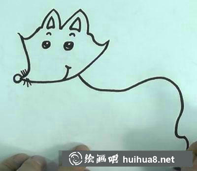 兒童畫教程：教你畫狐貍