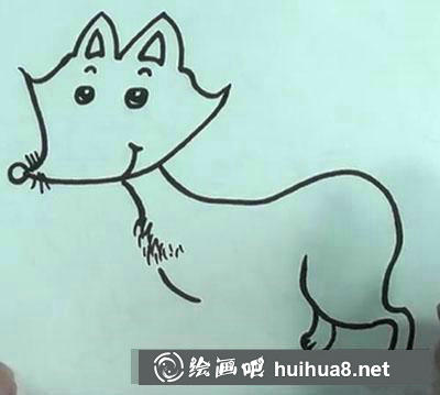 兒童畫教程：教你畫狐貍