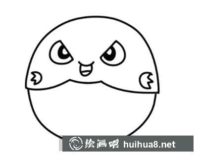 兒童畫教程：教你畫河豚