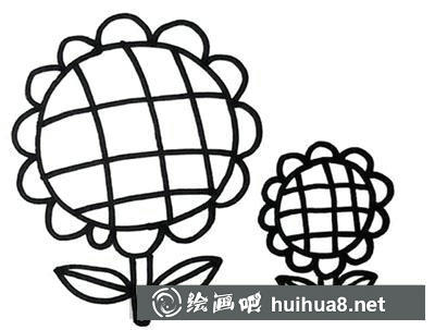 兒童畫教程：教你畫向日葵