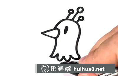 兒童畫教程：教你畫孔雀