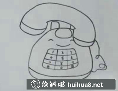 兒童畫(huà)教程：教你畫(huà)電話