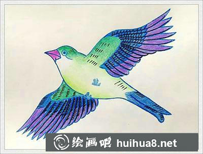 兒童畫(huà)教程：教你畫(huà)鳥(niǎo)