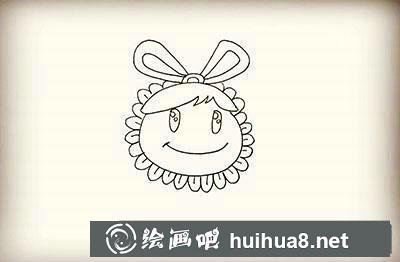 兒童畫教程：教你畫向日葵