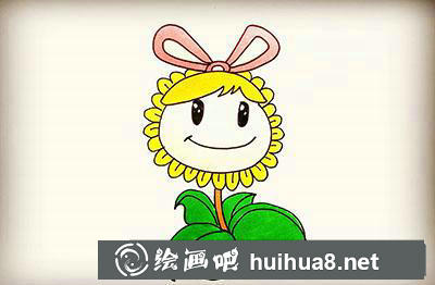兒童畫教程：教你畫向日葵