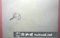 海邊撿貝殼小女孩繪畫(huà)教程