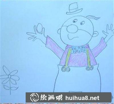 上色小丑服裝