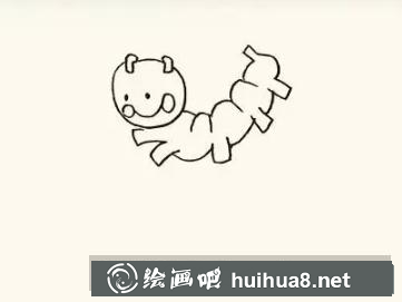 毛毛蟲(chóng)兒童畫(huà)