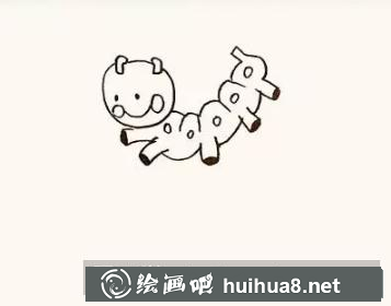 毛毛蟲(chóng)兒童畫(huà)