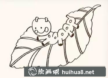 毛毛蟲(chóng)兒童畫(huà)