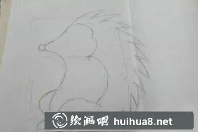 兒童畫刺猬教程