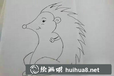 兒童畫刺猬教程