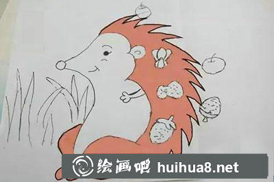 兒童畫刺猬教程