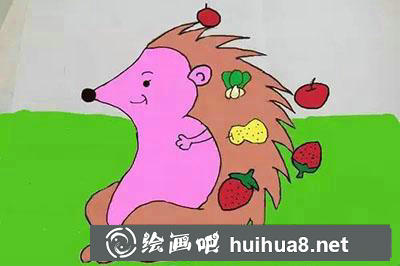 兒童畫刺猬教程