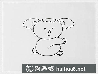 兒童畫樹袋熊教程