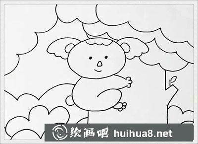 兒童畫樹袋熊教程