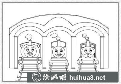 托馬斯火車畫法步驟