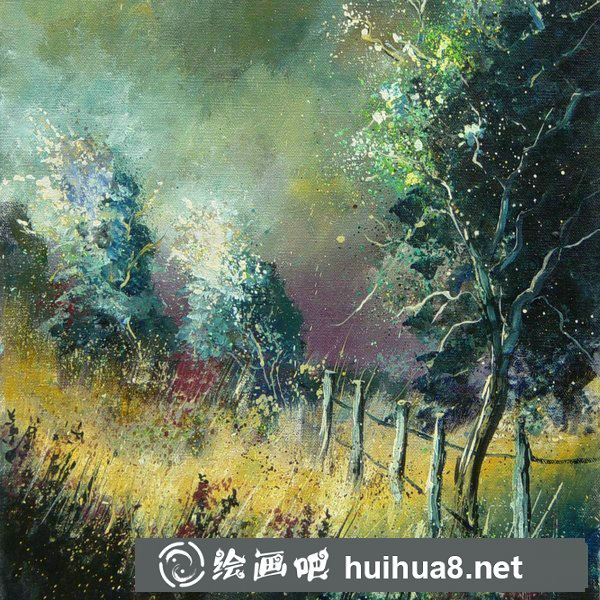 春日花園油畫(huà)作品
