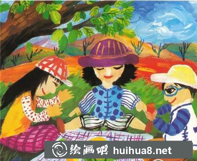 一家人野外假日聚餐
