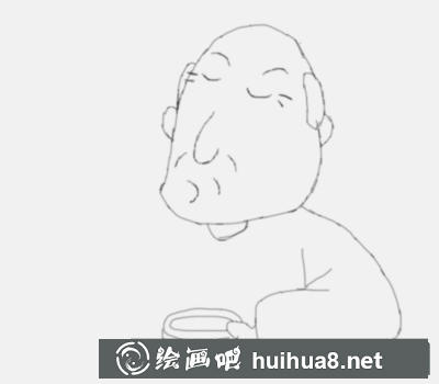 抽煙大叔畫法