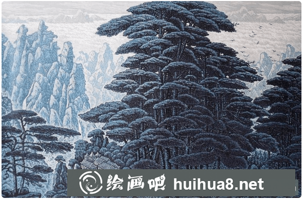 山水版畫(huà)作品二