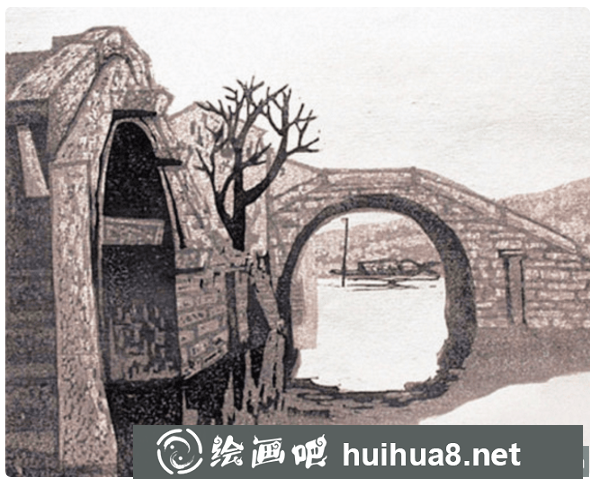 山水版畫(huà)作品三
