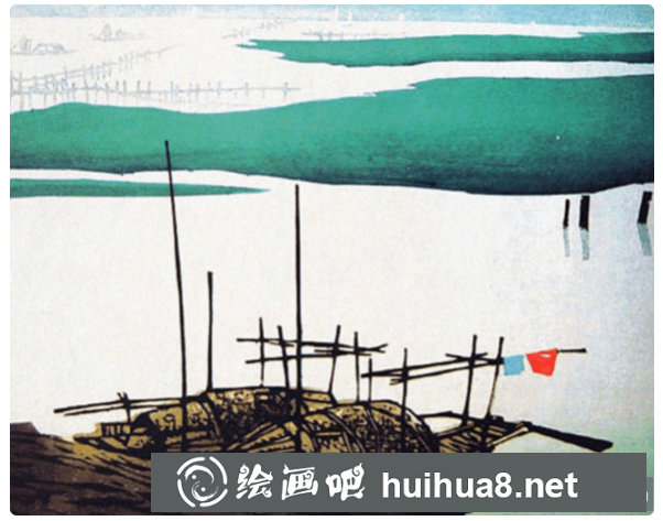 山水版畫(huà)作品四