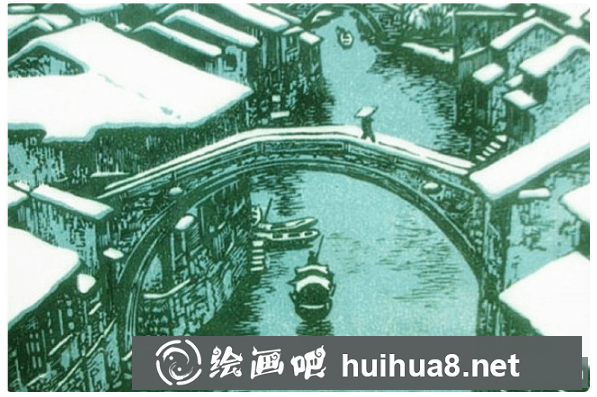 山水版畫(huà)作品七