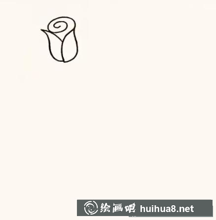 玫瑰花兒童畫