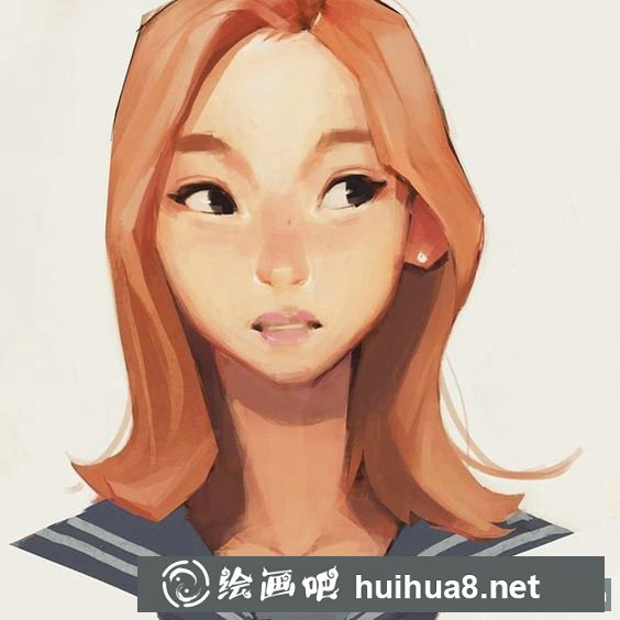 女生肖像插畫作品4