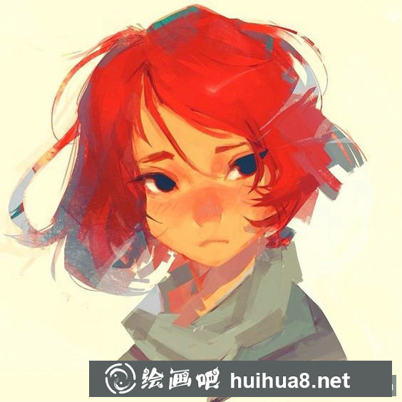 女生肖像插畫作品5