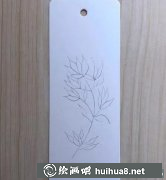 教你輕松繪制綠葉書簽