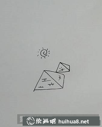 金字塔簡(jiǎn)筆畫(huà)