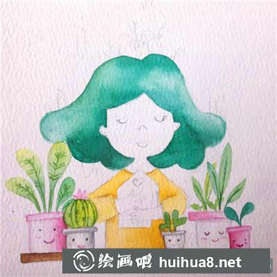 人物水彩畫