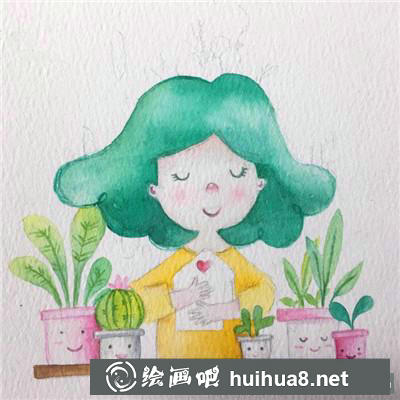 人物水彩畫
