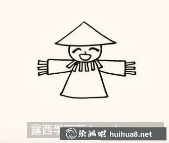 稻草人兒童畫