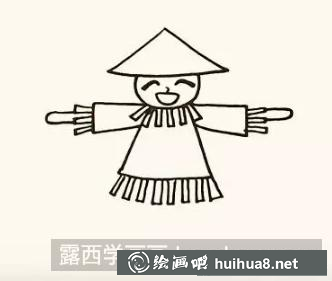 稻草人兒童畫
